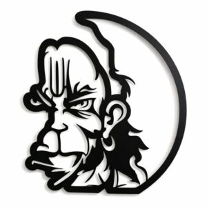 Hanumanji Warrior Face Metal Wall Art_Shop.Prime 1