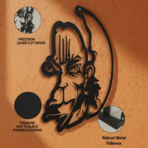 Hanumanji Warrior Face Metal Wall Art_Shop.Prime 6