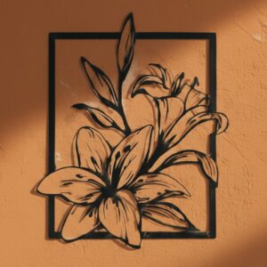 Lily Floral Metal Wall Art_Shop.Prime 3