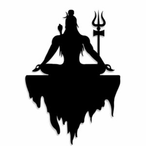Mahadev Meditation Metal Wall Art_Shop.Prime 1