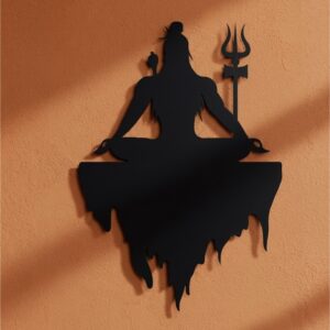 Mahadev Meditation Metal Wall Art_Shop.Prime 2