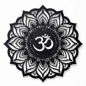 Om Mandala Metal Wall Art_Shop.Prime 1