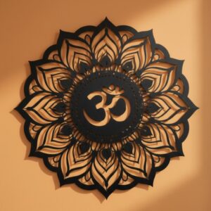 Om Mandala Metal Wall Art_Shop.Prime 2