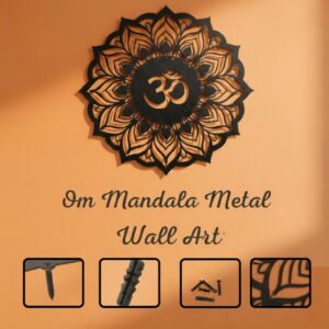 Om Mandala Metal Wall Art_Shop.Prime 4