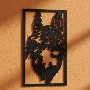 German Shepherd Dog Face Metal Wall Art_Shop.Prime 2