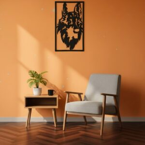 German Shepherd Dog Face Metal Wall Art_Shop.Prime 6
