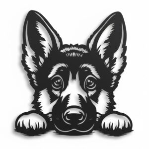 German Shepherd Metal Wall Art_Shop.Prime 1