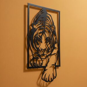 Majestic Wild Tiger Metal Wall Frame_Shop.Prime 2