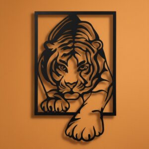 Majestic Wild Tiger Metal Wall Frame_Shop.Prime 3