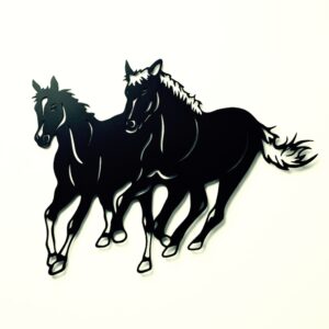 Running Horses Metal Wall Art_Shop.Prime 1