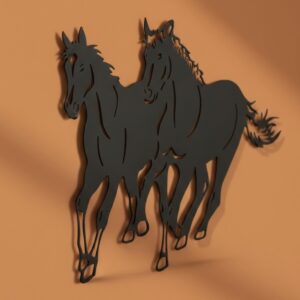 Running Horses Metal Wall Art_Shop.Prime 2