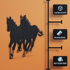 Running Horses Metal Wall Art_Shop.Prime 5