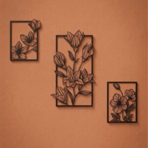 Bellflower 3-Panel Metal Wall Art_Shop.Prime 2