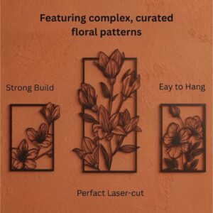 Bellflower 3-Panel Metal Wall Art_Shop.Prime 5