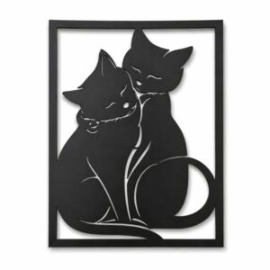 Couple Cats Metal Wall Frame_shop.prime 1