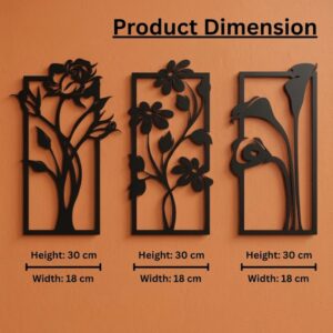 Trendy Floral 3-Panel Metal Wall Art_Shop.Prime 5