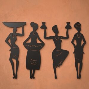 Tribal Women 4-panel Metal Wall Art_Shop.Prime 3