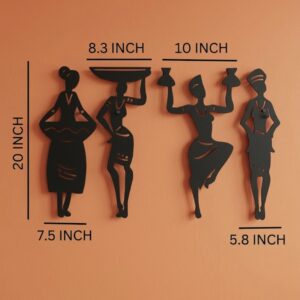 Tribal Women 4-panel Metal Wall Art_Shop.Prime 5