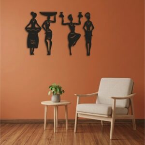 Tribal Women 4-panel Metal Wall Art_Shop.Prime 99