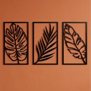 Tropical Leaf Triptych Metal Wall Art_Shop.Prime 4