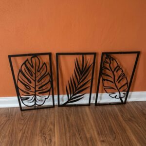 Tropical Leaf Triptych Metal Wall Art_Shop.Prime 7