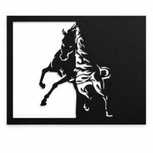 Wild Spirit Horse Metal Wall Frame_Shop.Prime 1