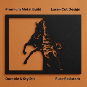 Wild Spirit Horse Metal Wall Frame_Shop.Prime 4