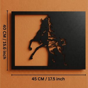 Wild Spirit Horse Metal Wall Frame_Shop.Prime 5
