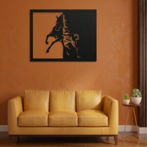 Wild Spirit Horse Metal Wall Frame_Shop.Prime 8