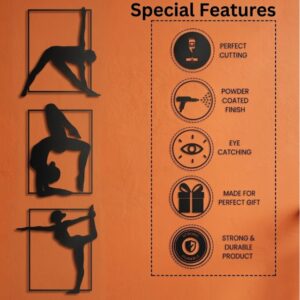 Yoga Pose 3-Panel Metal Wall Art_Shop.Prime 5