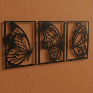Butterfly Triptych Metal Wall Art_Shop.Prime 2