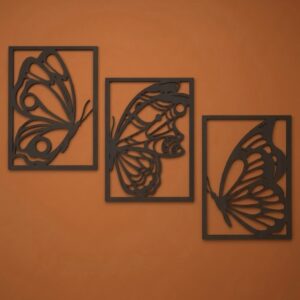 Butterfly Triptych Metal Wall Art_Shop.Prime 3