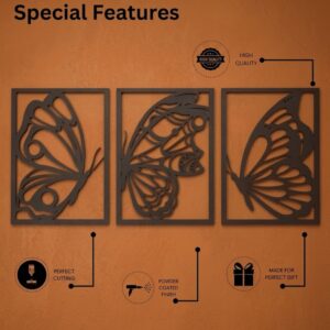 Butterfly Triptych Metal Wall Art_Shop.Prime 4