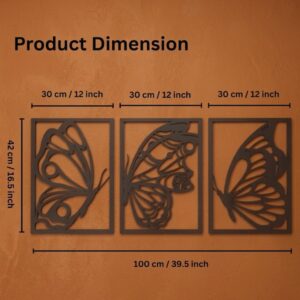 Butterfly Triptych Metal Wall Art_Shop.Prime 5