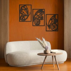 Butterfly Triptych Metal Wall Art_Shop.Prime 8
