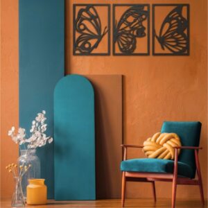 Butterfly Triptych Metal Wall Art_Shop.Prime 99