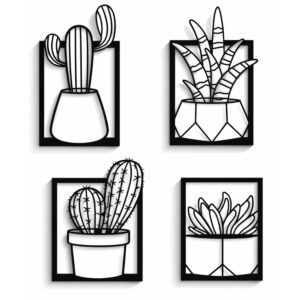Cactus 4-Panel Metal Wall Frame_shop.prime 1