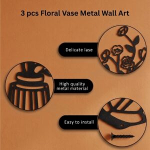 Flower Vase Triptych Metal Wall Art_shop.prime 6