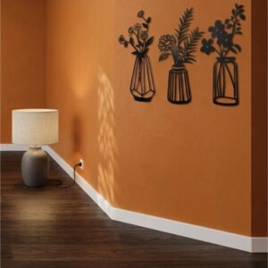 Flower Vase Triptych Metal Wall Art_shop.prime 99