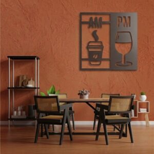 AM Coffee & PM Wine Metal Wall Art_shop.prime 9