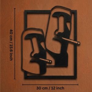 Moai Statues Face Metal Wall Frame_shop.prime 4
