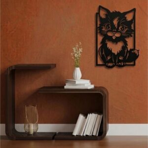 Peekaboo Kitten Metal Wall Art_shop.prime 6