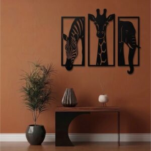 Wildlife Triptych Metal Wall Art_shop.prime 6