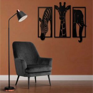 Wildlife Triptych Metal Wall Art_shop.prime 7